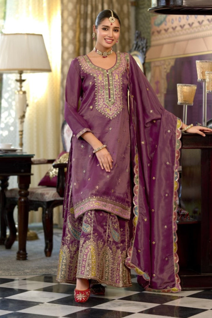 Garja sangria full work gharara set