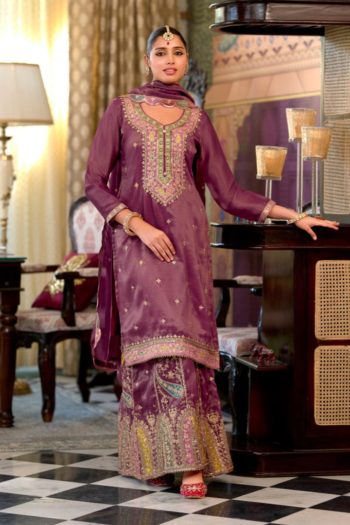Garja sangria full work gharara set