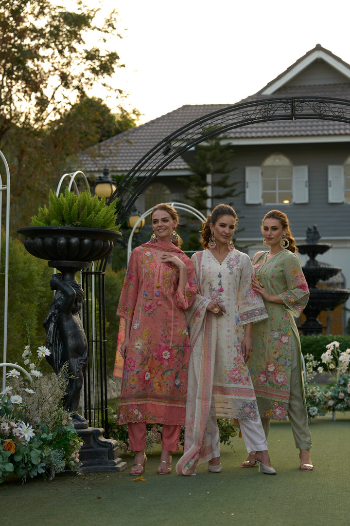 Mariam Pearl embroidery Lawn Suit Set