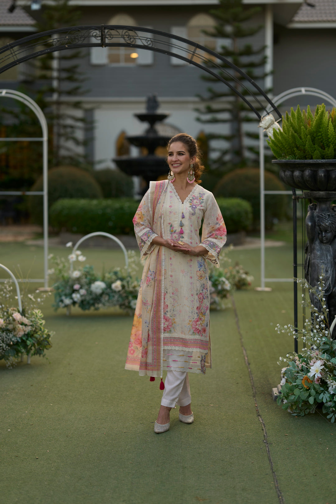 Mariam Pearl embroidery Lawn Suit Set
