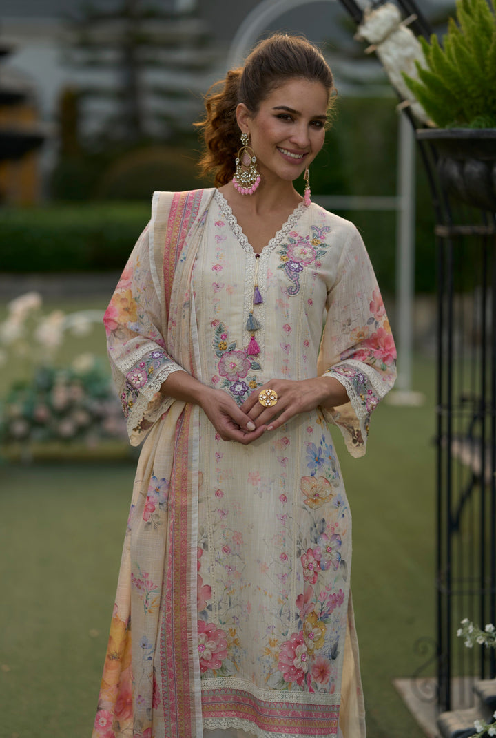 Mariam Pearl embroidery Lawn Suit Set