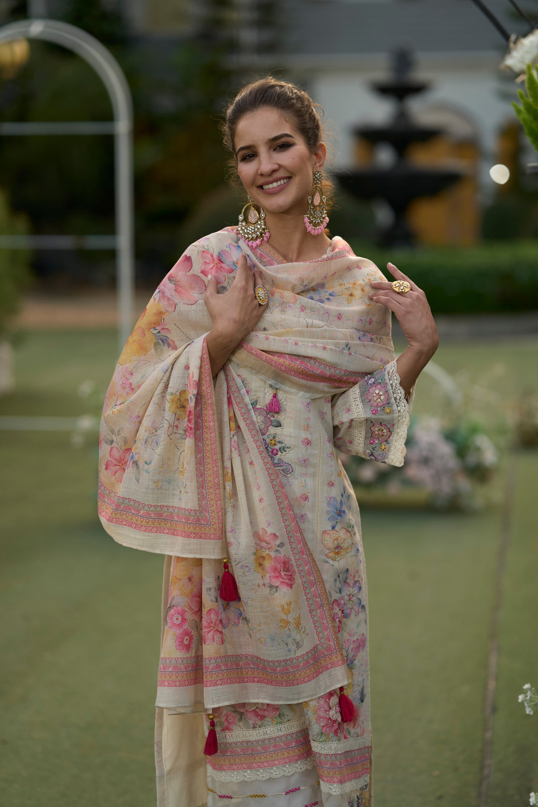 Mariam Pearl embroidery Lawn Suit Set