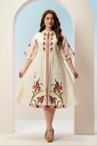 Tatva Merino embroidery Cotton Dress