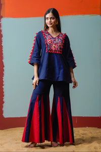 Tatva Azure Cotton Co-ord Set