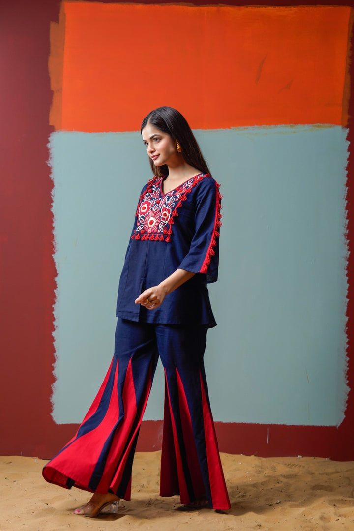 Tatva Azure Cotton Co-ord Set