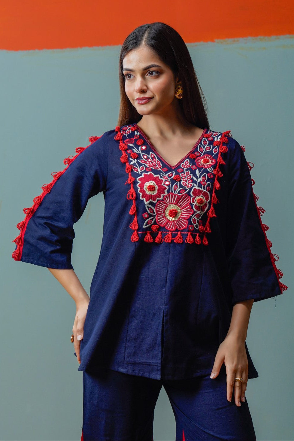 Tatva Azure Cotton Co-ord Set