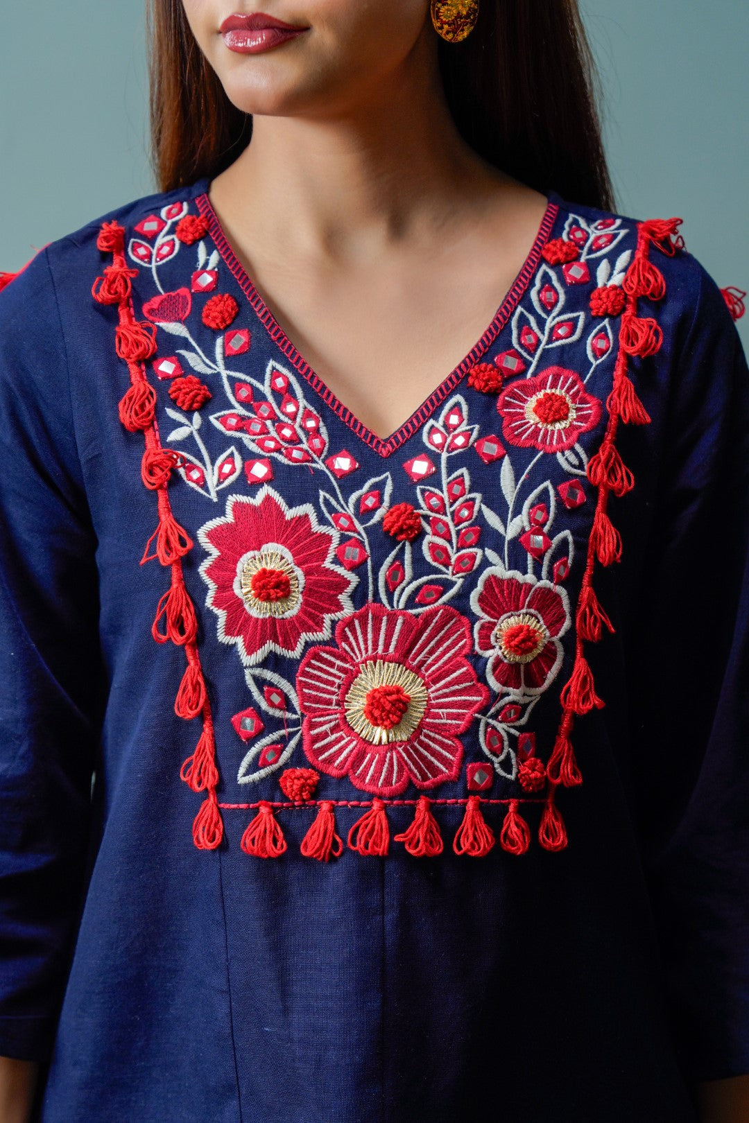 Tatva Azure Cotton Co-ord Set