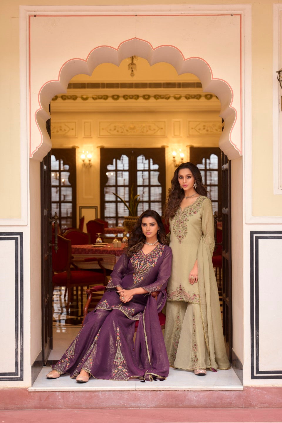 Garcha iris full work suit set