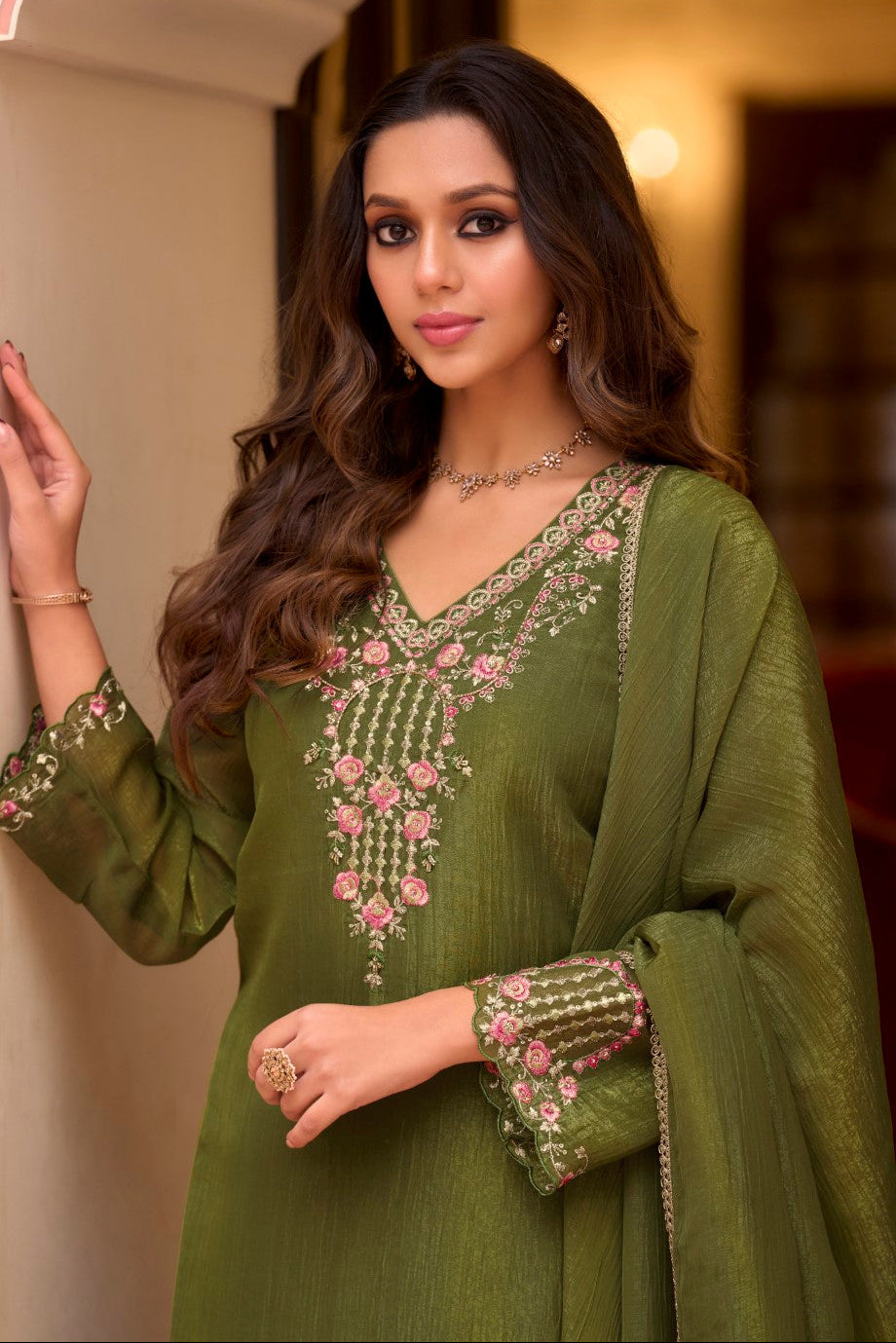 Garcha fern full work suit set