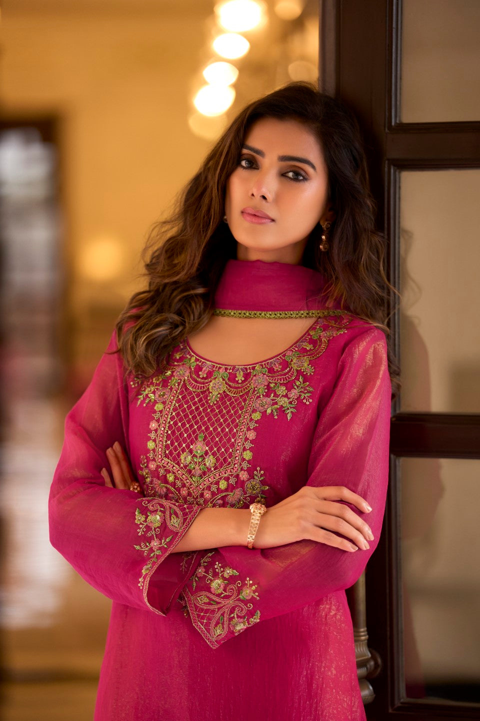 Garcha rouge full work suit set