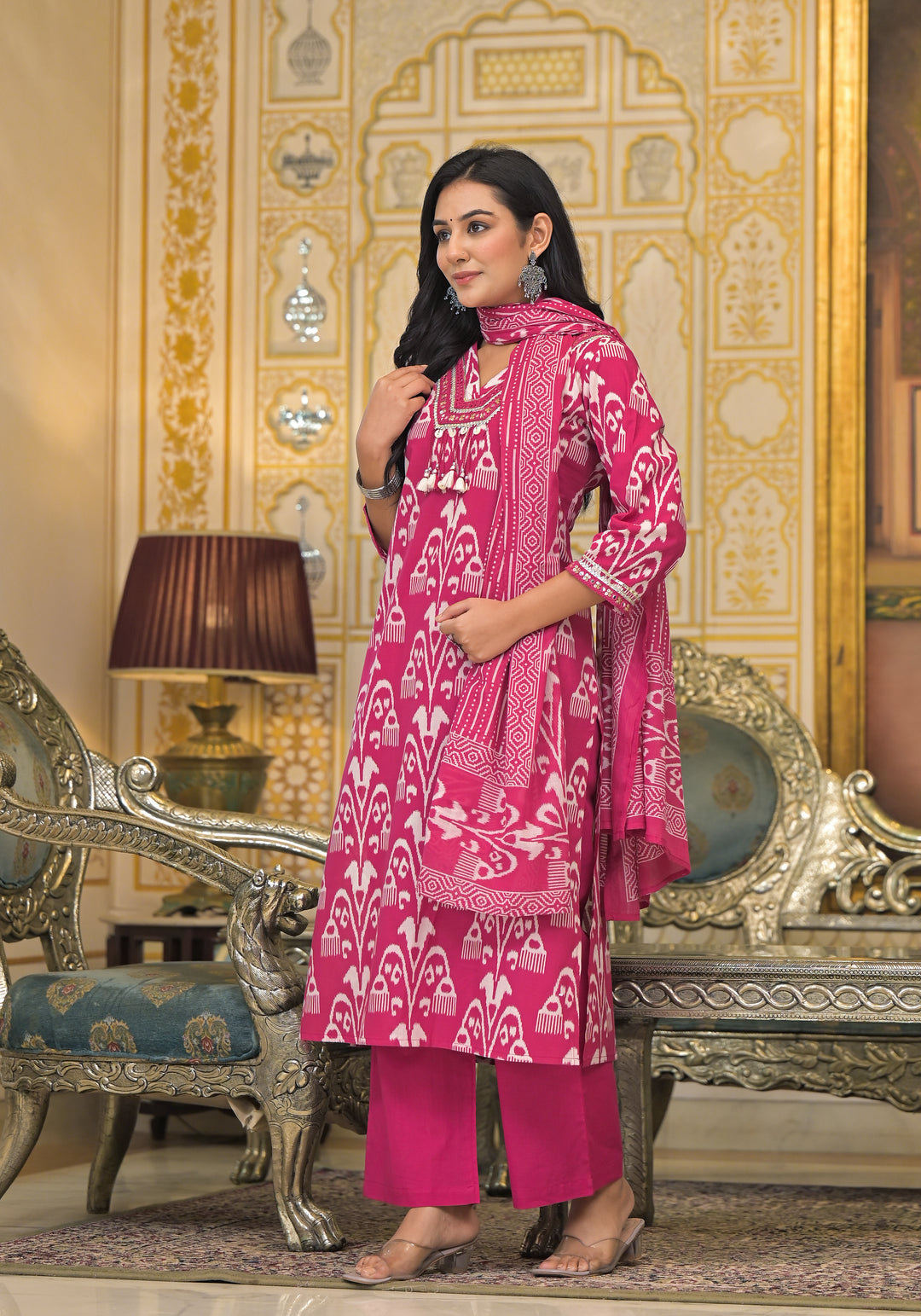Hiya Rose Cotton Suit set