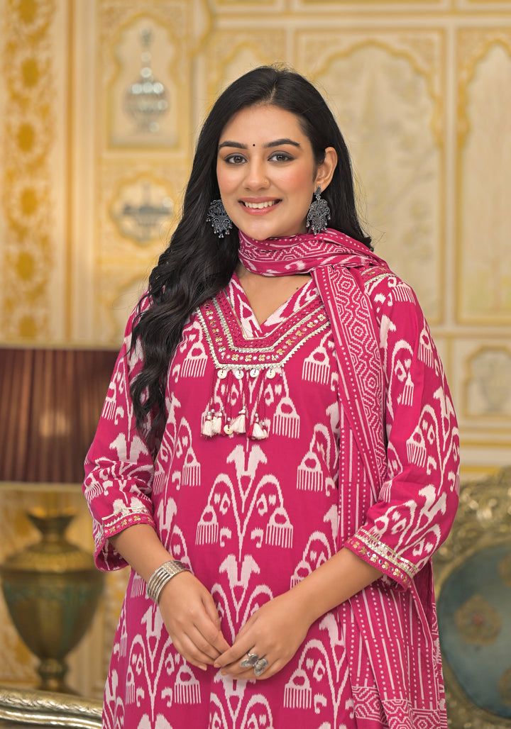 Hiya Rose Cotton Suit set