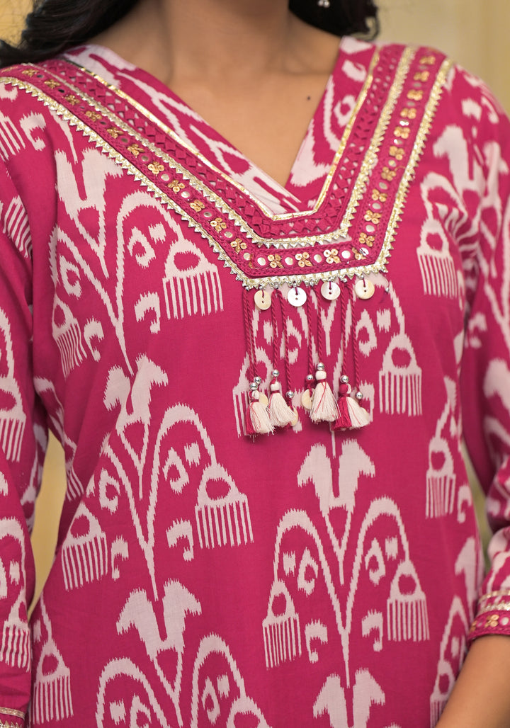 Hiya Rose Cotton Suit set