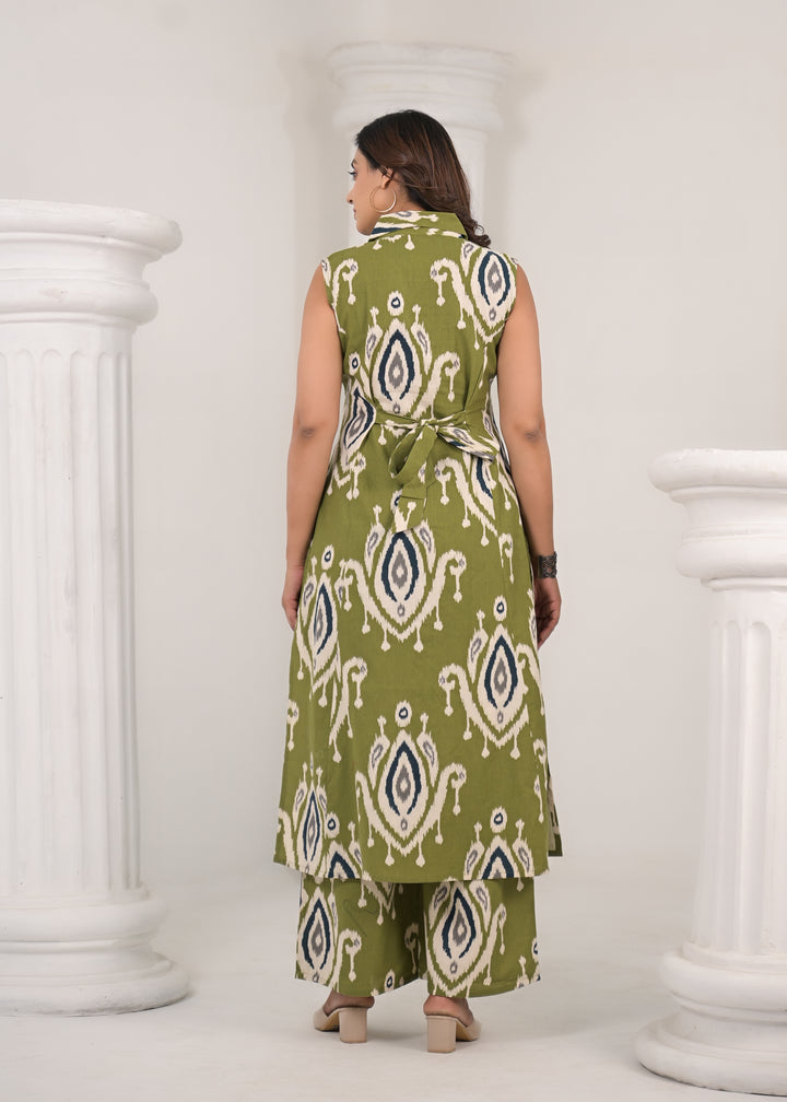 ITI FERN COTTON KURTA PANT SET