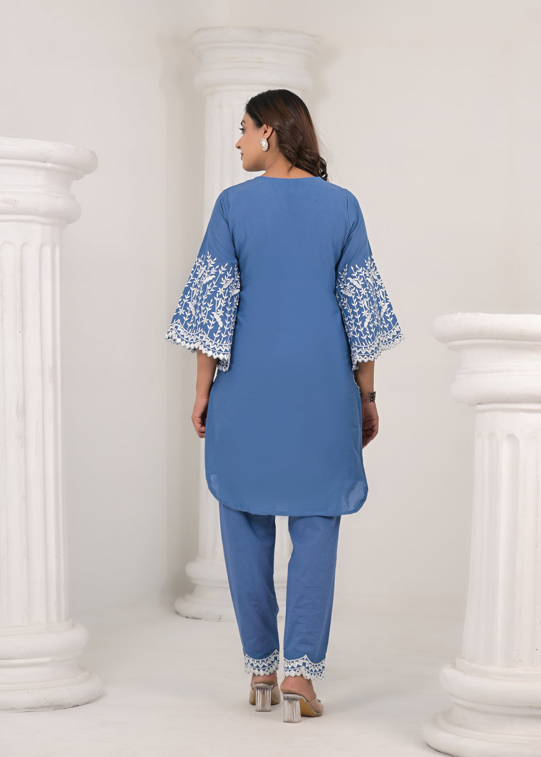 Lipika Lapis Embroidered Cotton Co-ord set