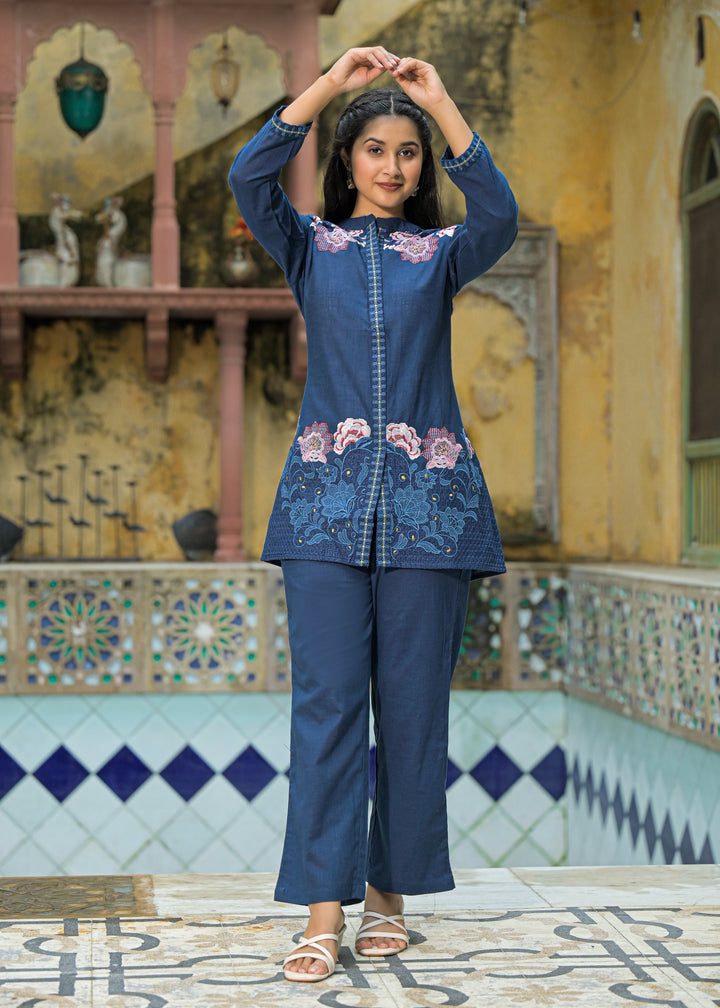 Sanjana hibis Embroidered Co-ord Set