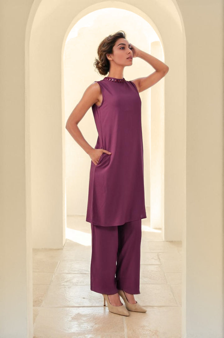 Sharanya Plum Co-ord set