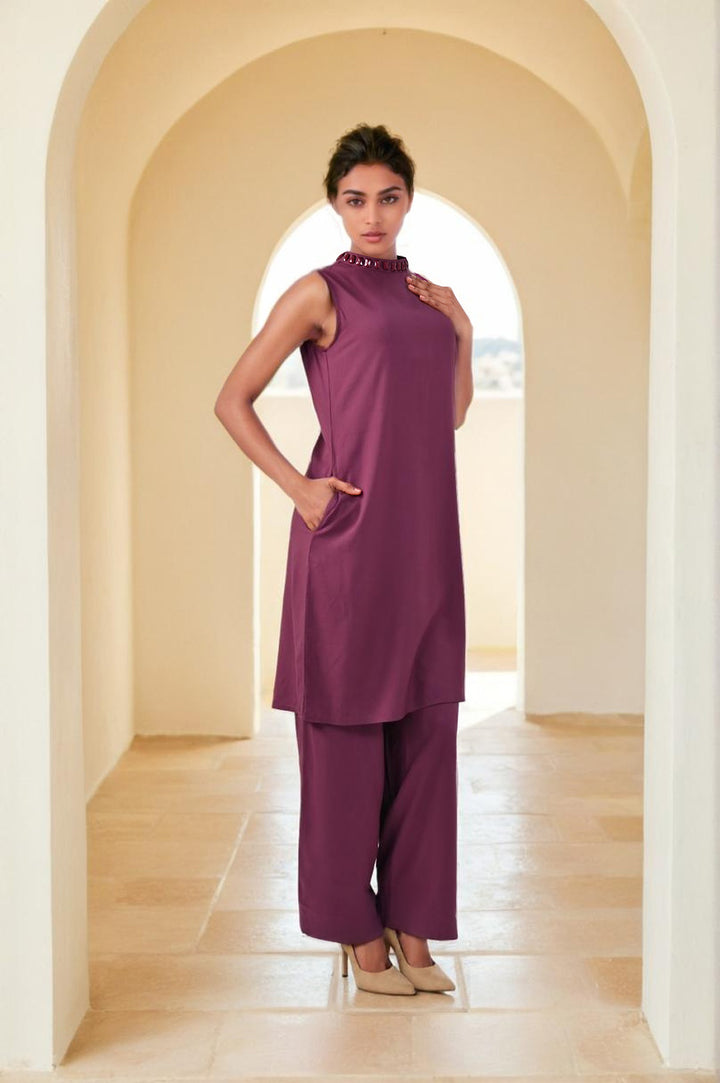 Sharanya Plum Co-ord set