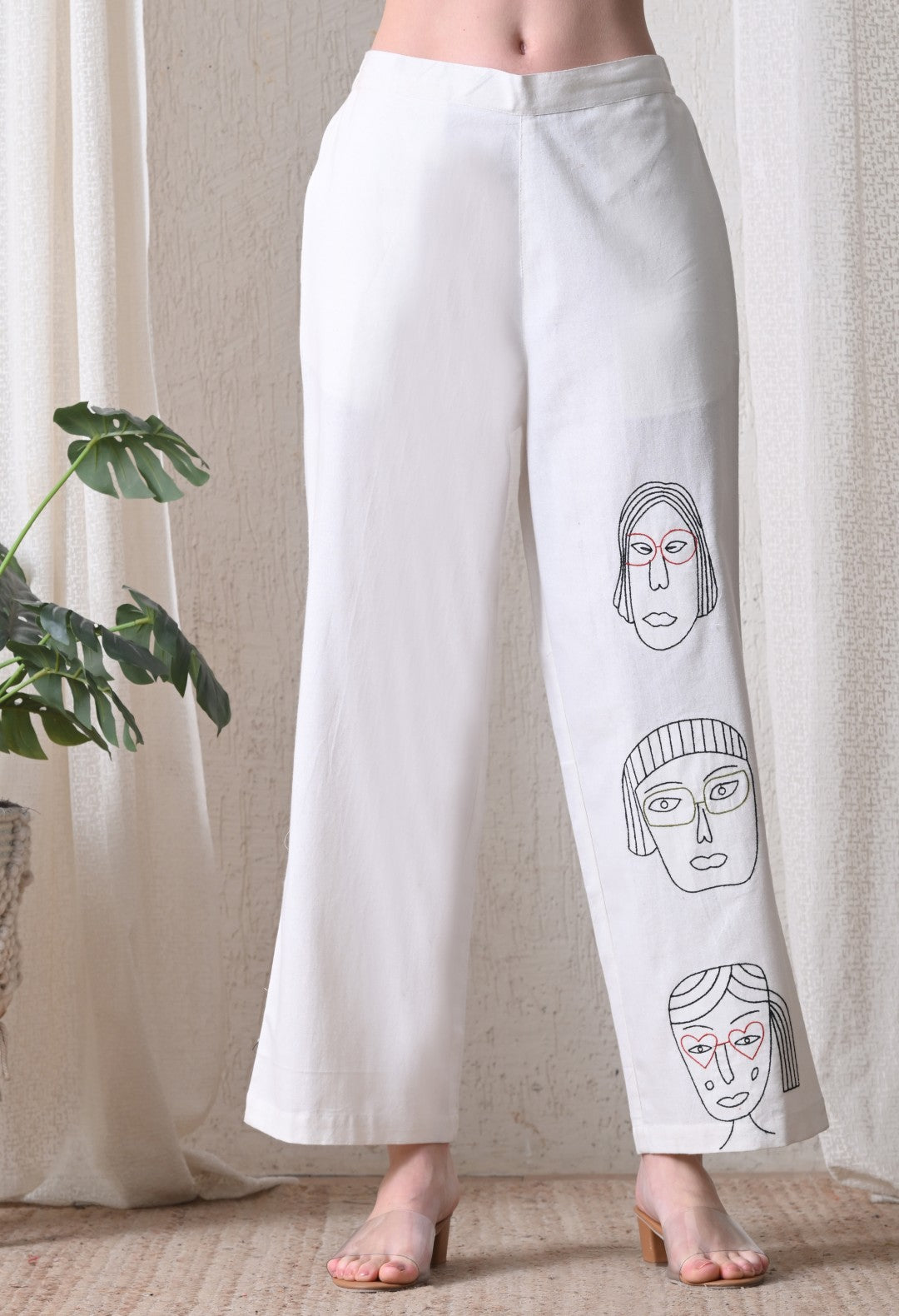 Midushi daisy embroidery Cotton co-ord set