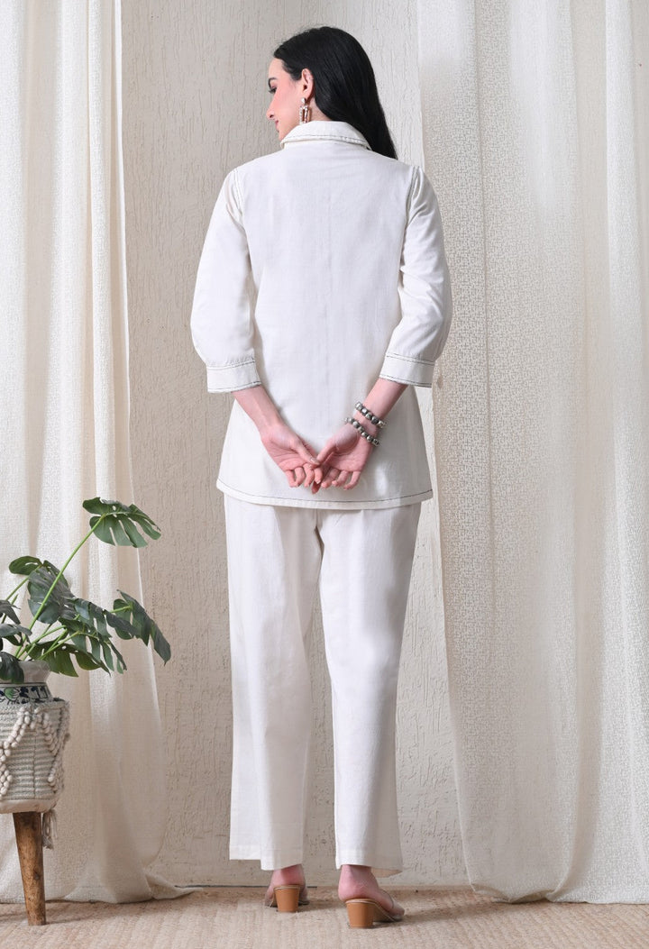 Midushi daisy embroidery Cotton co-ord set