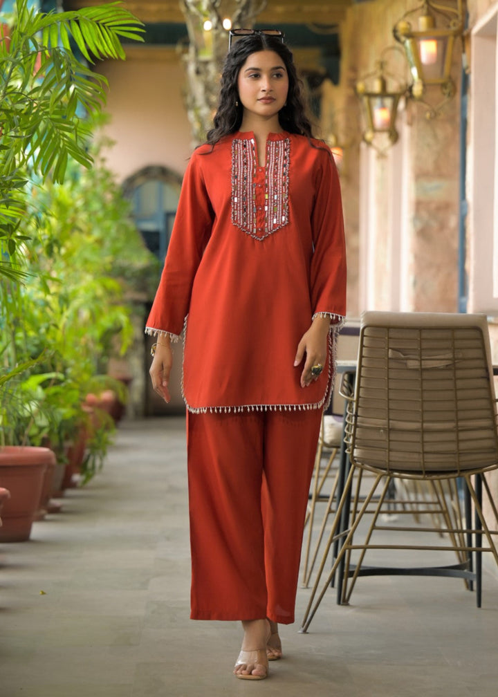 Bali Apricot work co-ord set