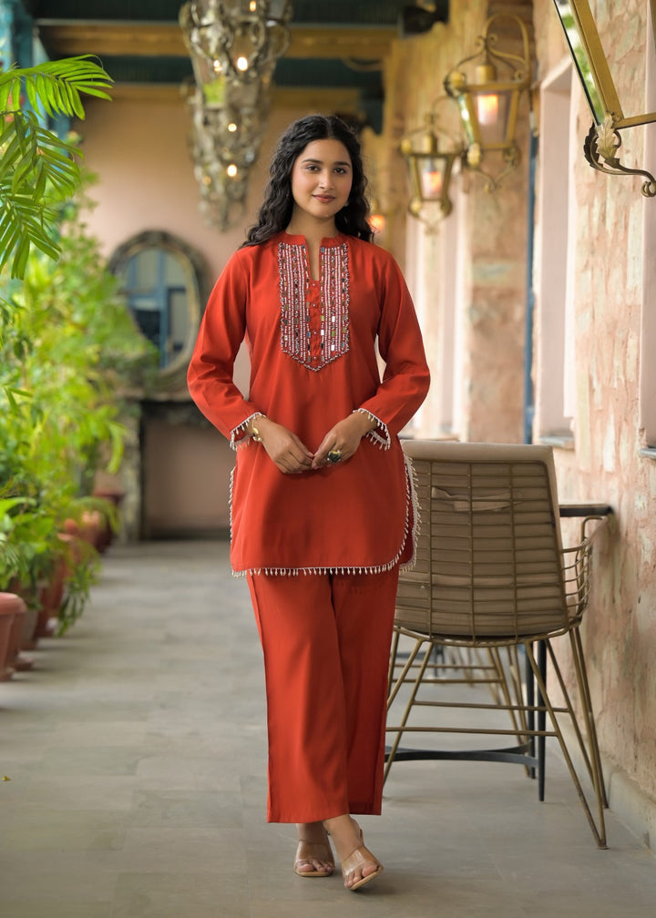 Bali Apricot work co-ord set