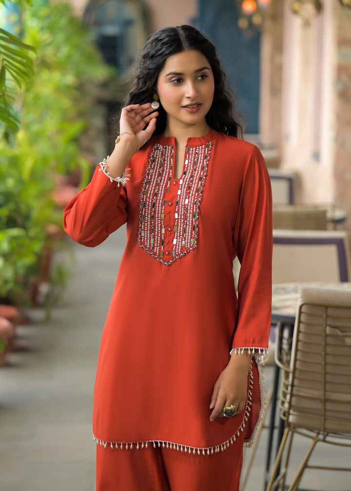 Bali Apricot work co-ord set