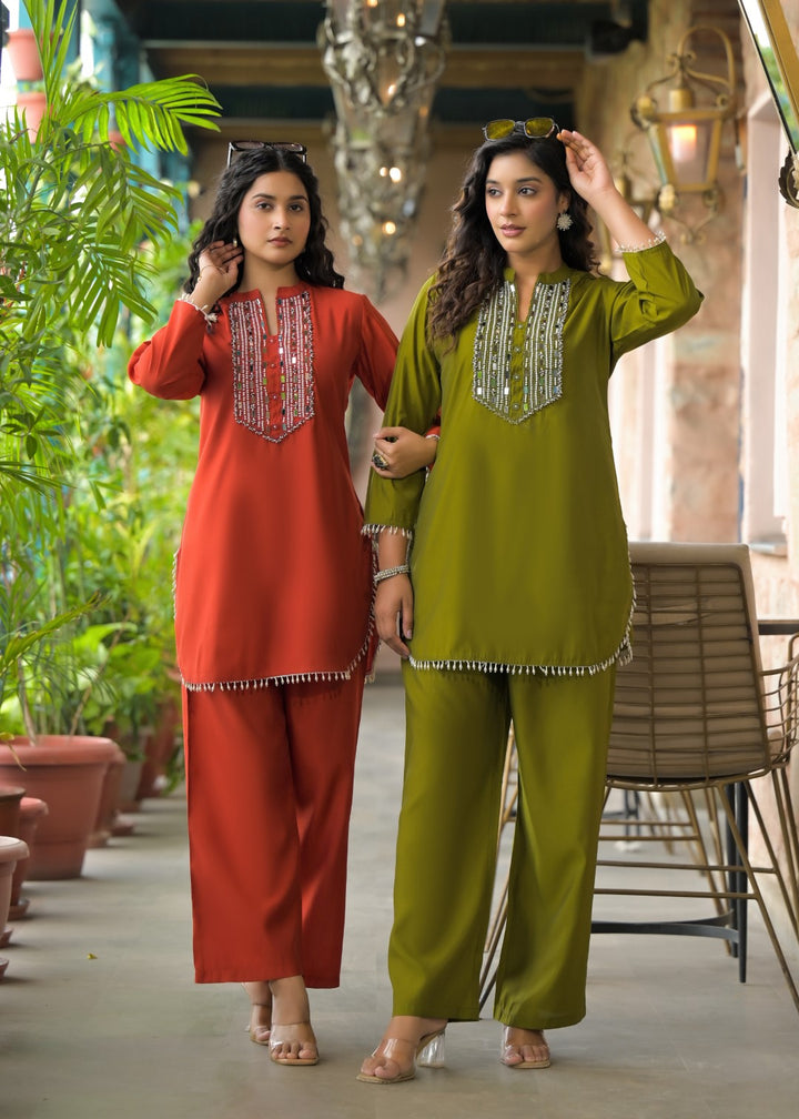 Bali Moss Work Co-ord Set