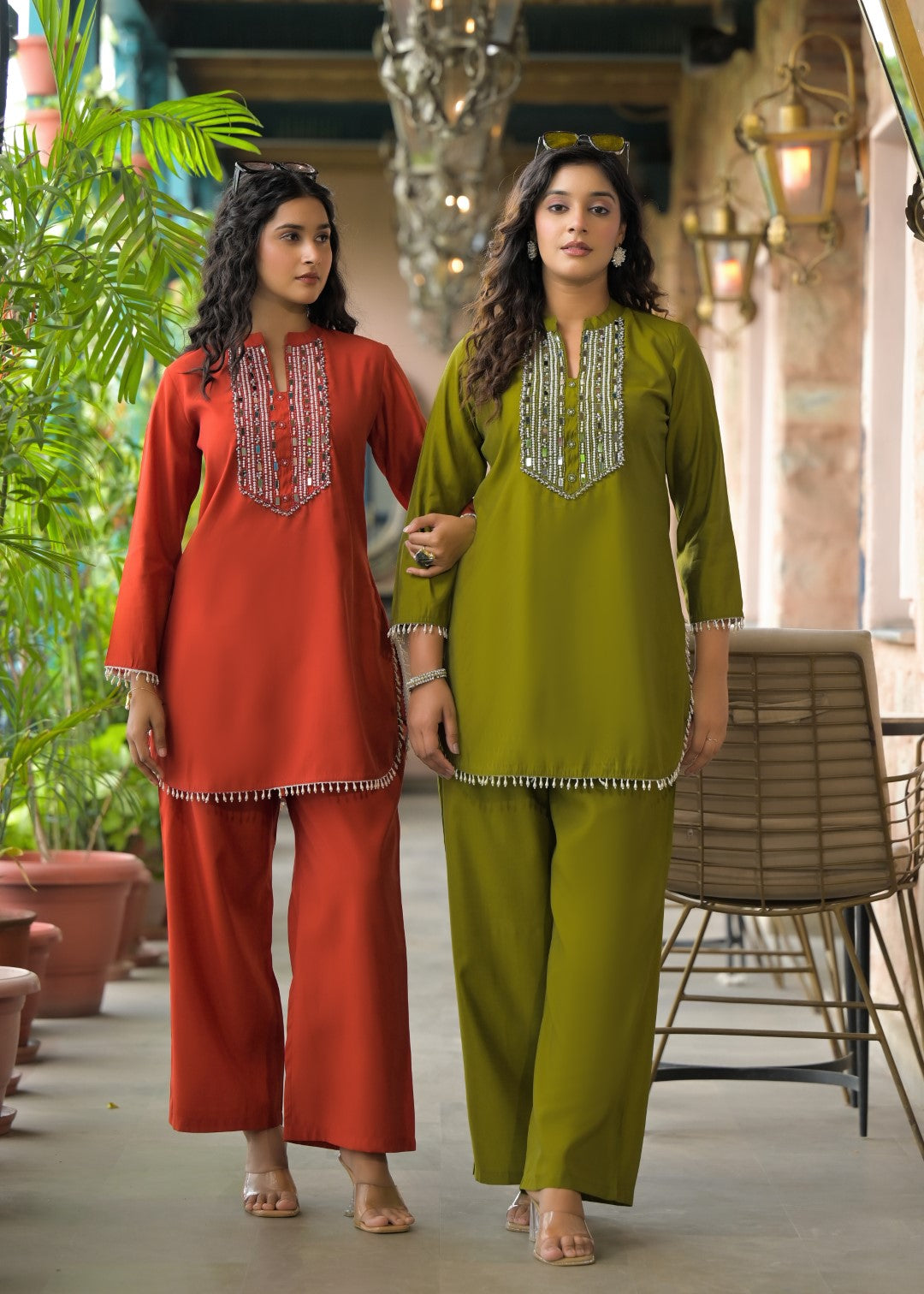 Bali Moss Work Co-ord Set