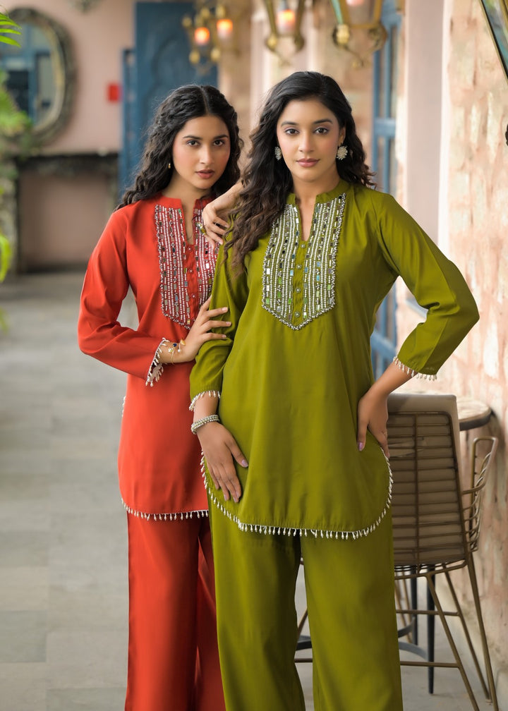 Bali Moss Work Co-ord Set