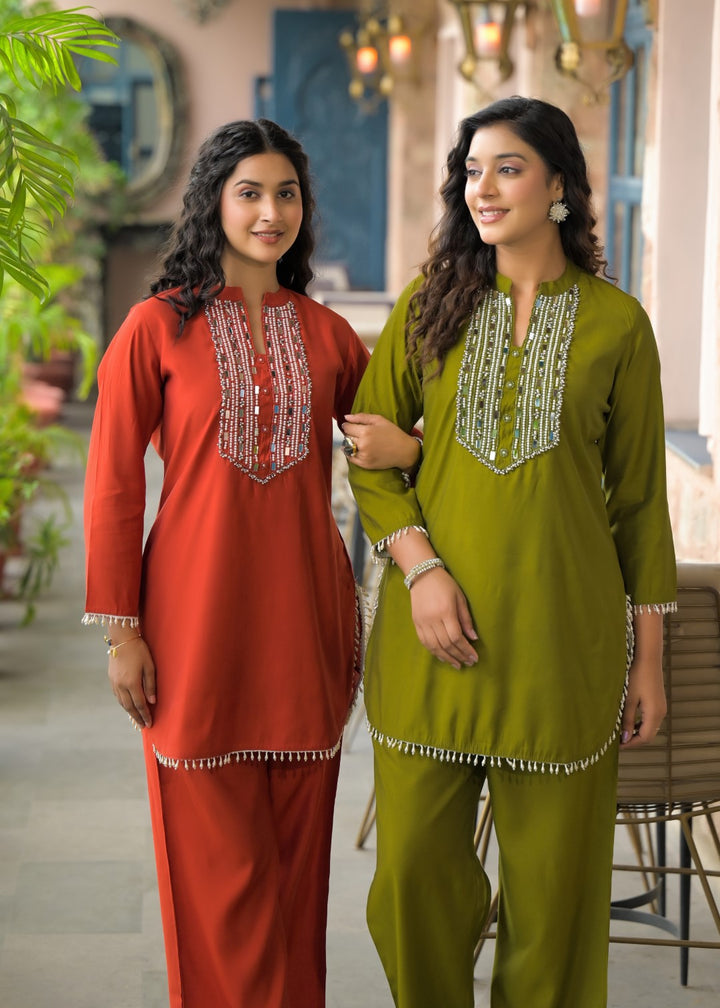 Bali Apricot work co-ord set