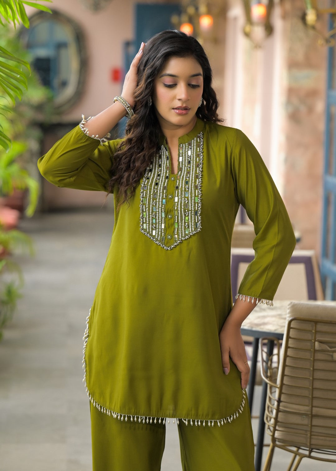 Bali Moss Work Co-ord Set