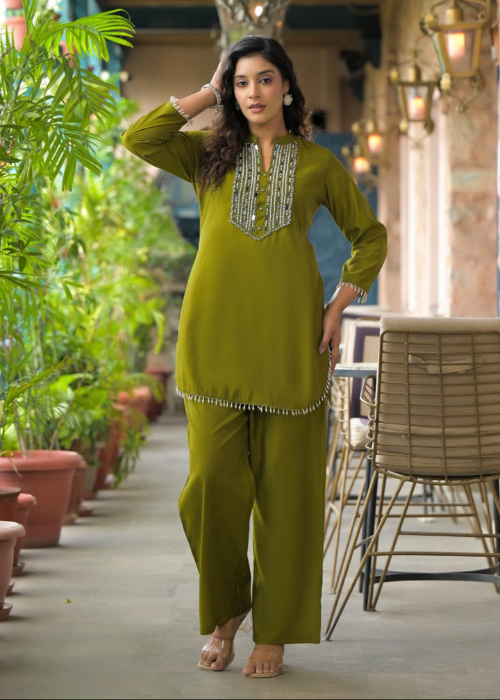 Bali Moss Work Co-ord Set