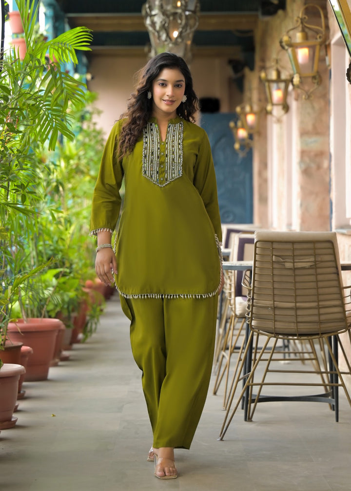 Bali Moss Work Co-ord Set