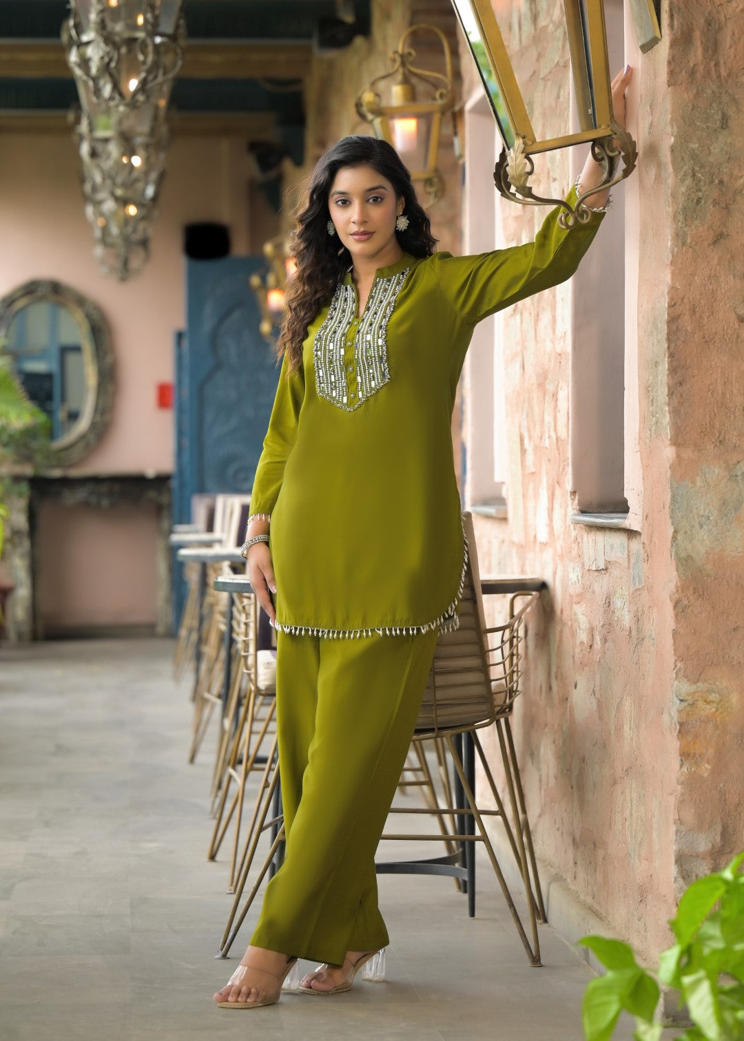 Bali Moss Work Co-ord Set