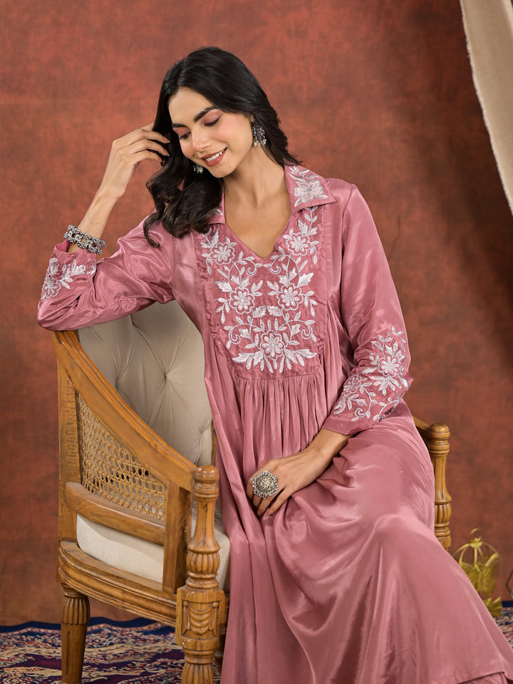 Chanda Rose Embroidery Premium Kurta Pant Set