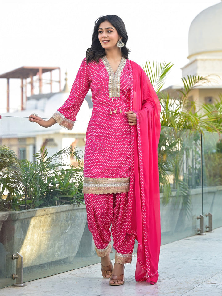 Bali Flamingo Farsi Salwar Suit Set