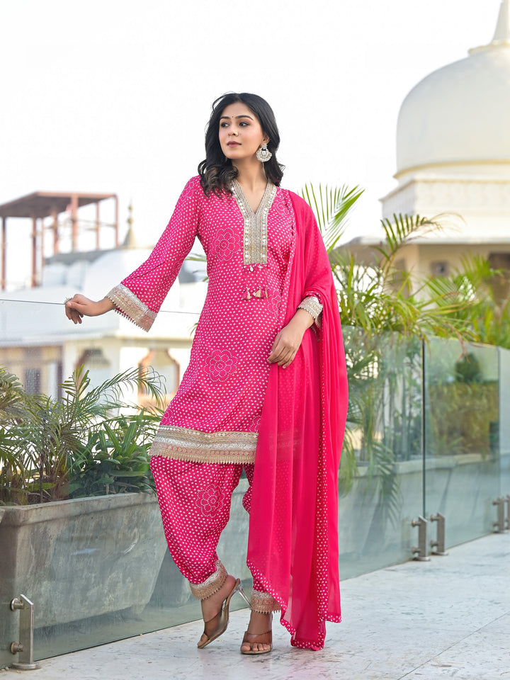 Bali Flamingo Farsi Salwar Suit Set