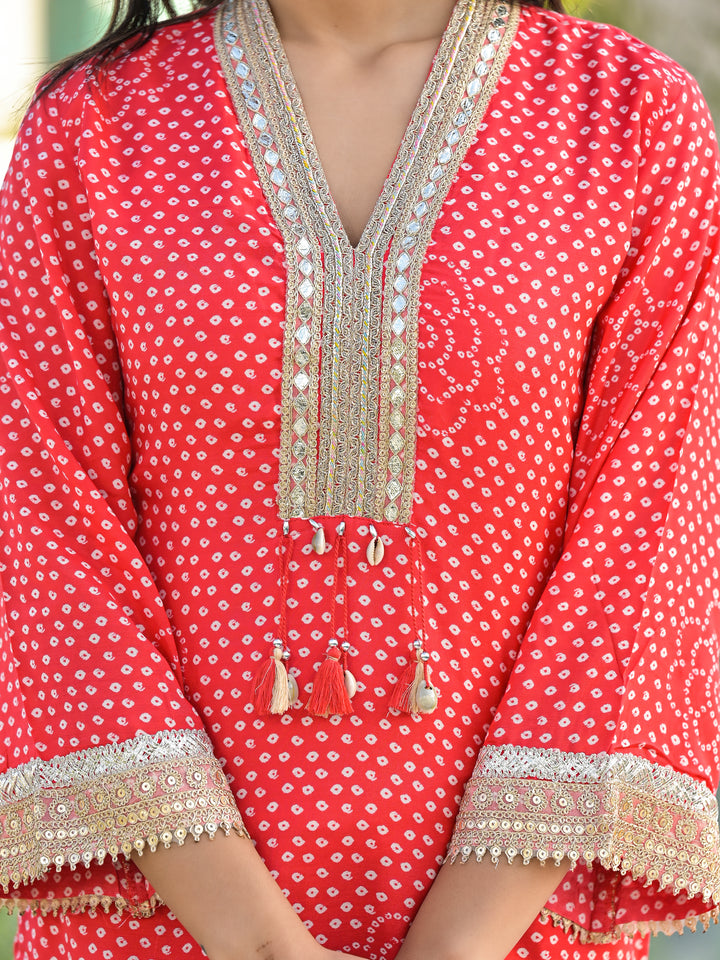 Bali Scarlet Farsi Salwar Suit Set