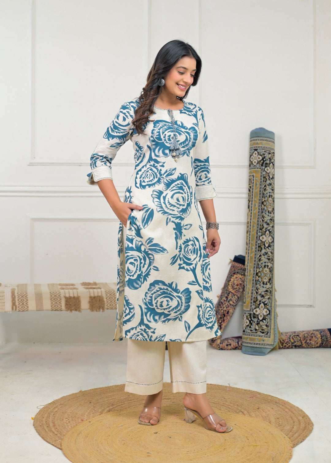 Ridhika Indi Printed Kurta Pant Set