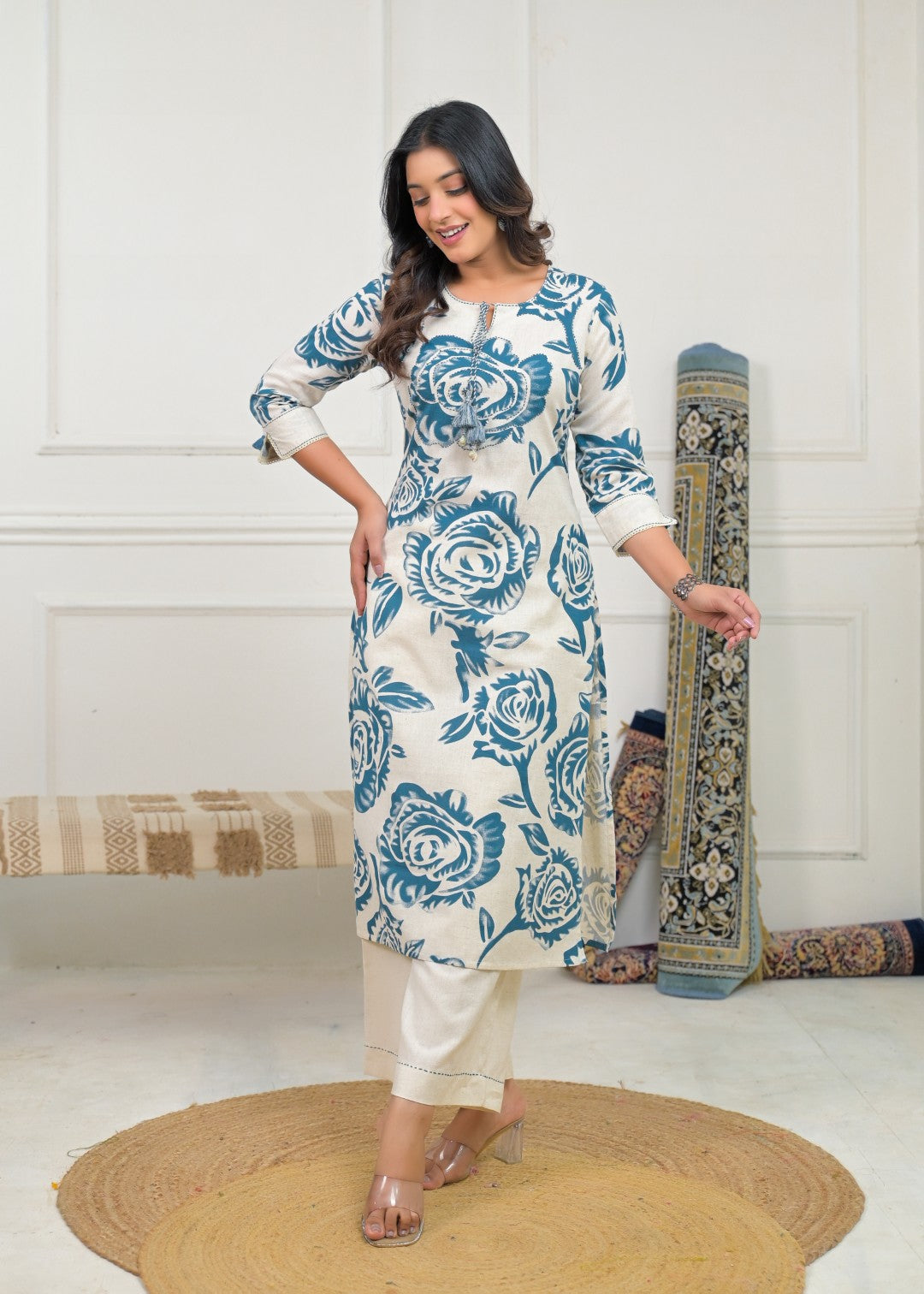 Ridhika Indi Printed Kurta Pant Set