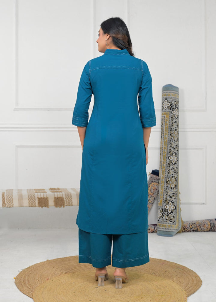 Ridhika peacock cotton co-ord set