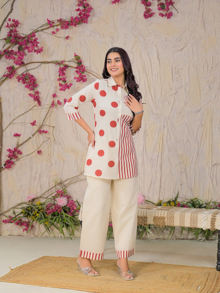 Nirvi Coral Printed Co-ord Set