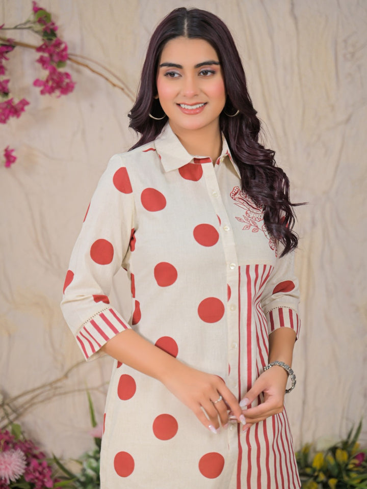 Nirvi Coral Printed Co-ord Set