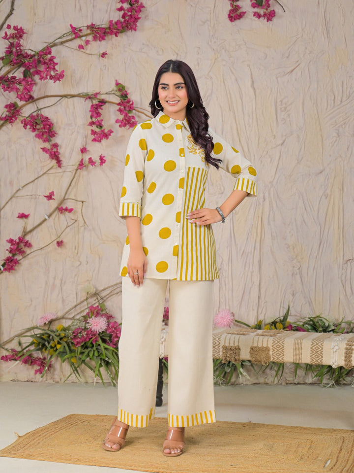 Ridhika Mustard Printed Co-ord Set