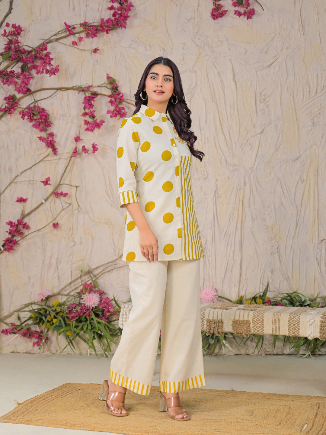 Ridhika Mustard Printed Co-ord Set