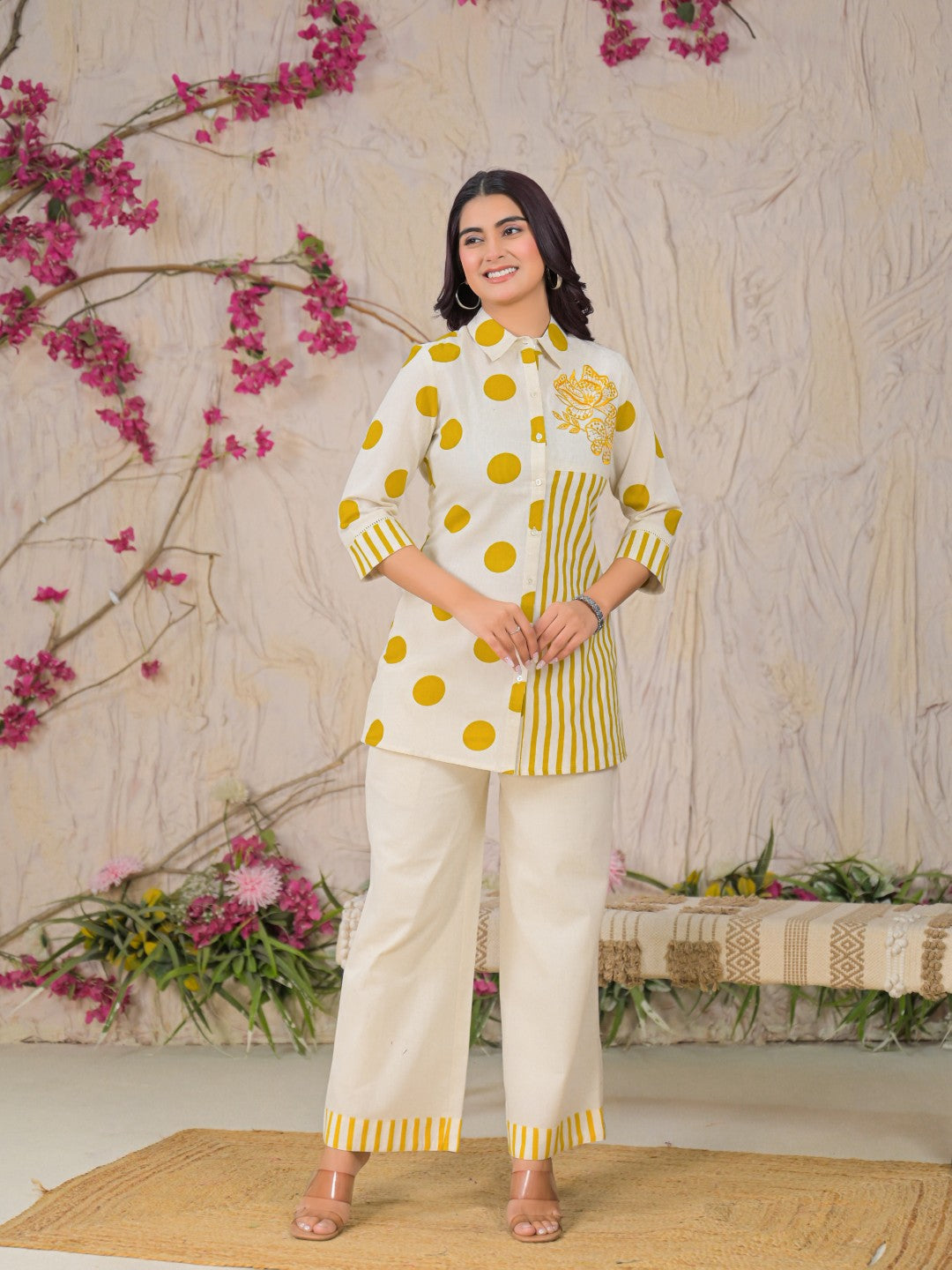 Ridhika Mustard Printed Co-ord Set