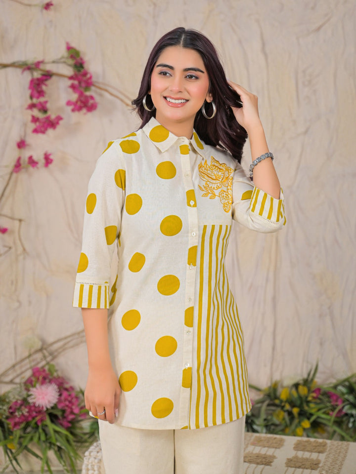 Ridhika Mustard Printed Co-ord Set