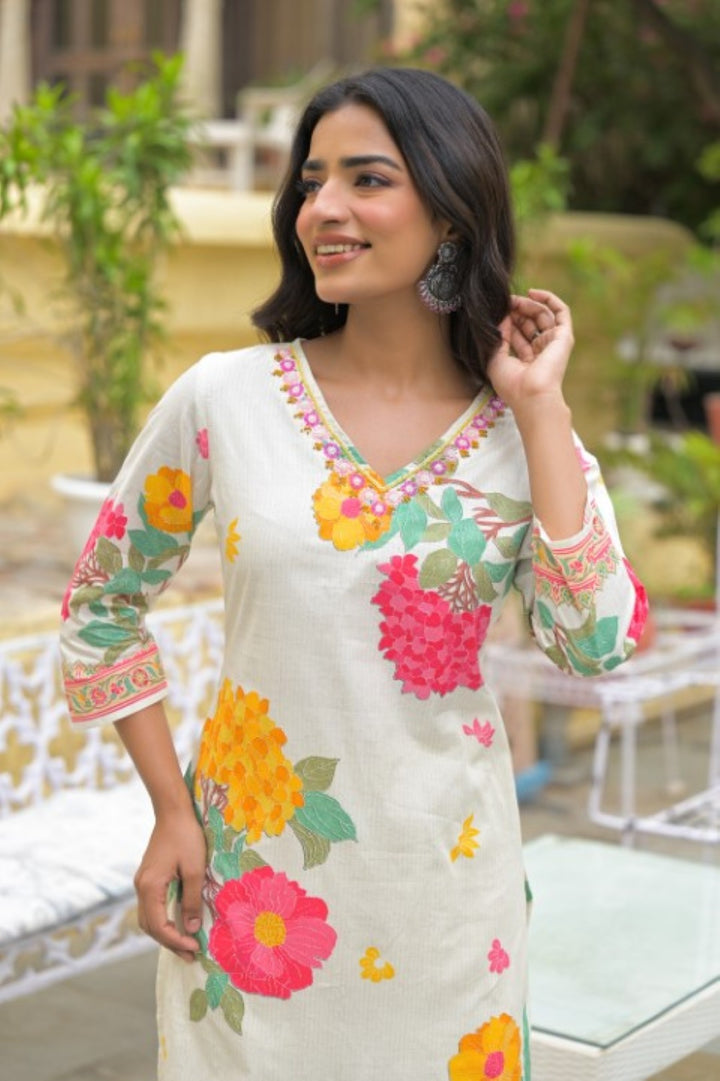 Bali Titan Printed Cotton Kurta Pant Set