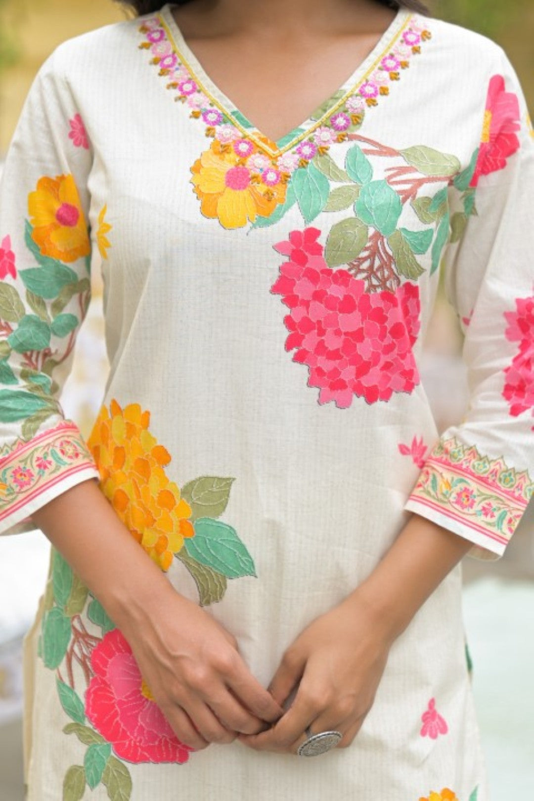 Bali Titan Printed Cotton Kurta Pant Set